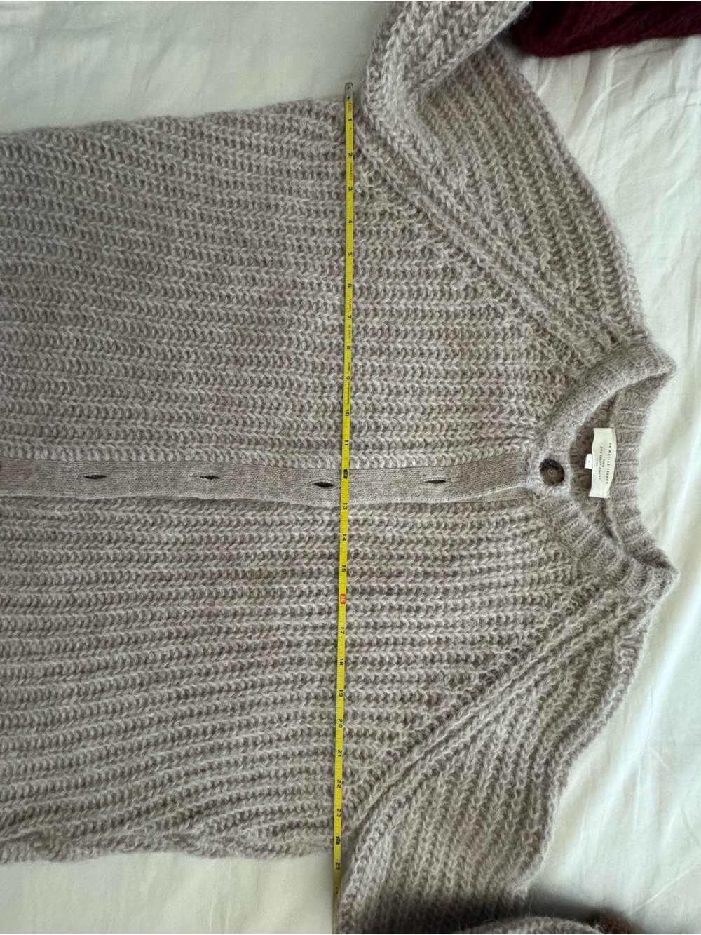Sezane Light Beige Emile Cardigan - Picture 5 of 6